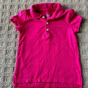 OshKosh B'gosh Girls Toddler Short Sleeve Polo Shirt - 2T